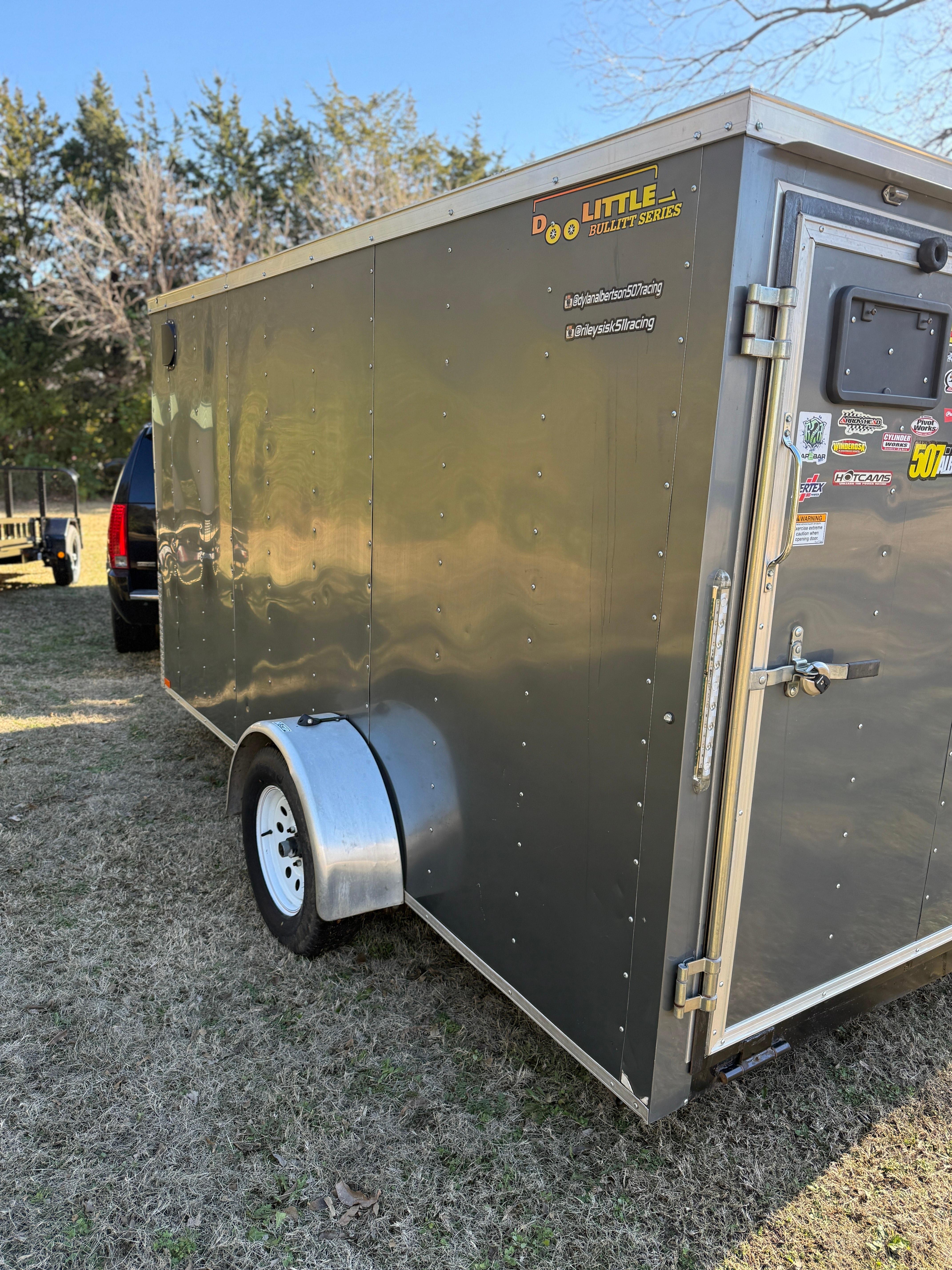 12 foot enclosed trailer rental for weather protected transport Hutchinson KS